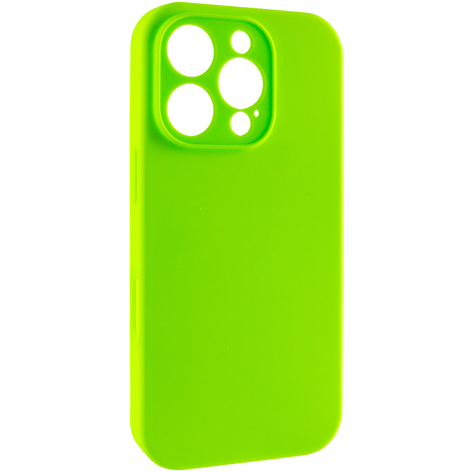 Чохол Silk Full Camera Protective (AA) NO LOGO для Apple iPhone 16 Pro Max (6.9"), Кислотно-зелений / Acid Green, Силікон, купити оптом з доставкою