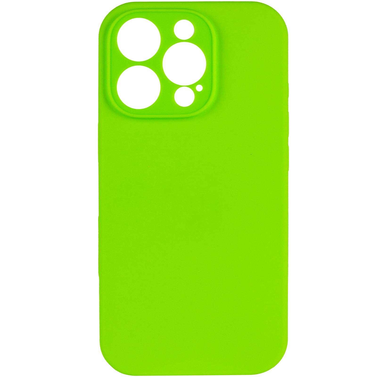 Чохол Silk Full Camera Protective (AA) NO LOGO для Apple iPhone 16 Pro Max (6.9"), Кислотно-зелений / Acid Green 1, Силікон, купити оптом з доставкою