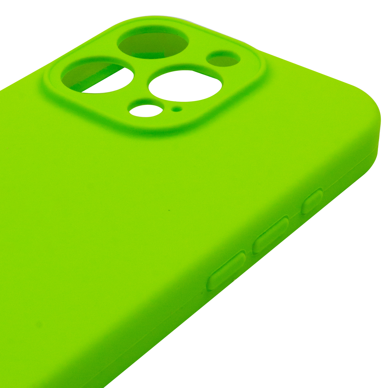 Чохол Silk Full Camera Protective (AA) NO LOGO для Apple iPhone 16 Pro Max (6.9"), Кислотно-зелений / Acid Green 3, Силікон, купити оптом з доставкою