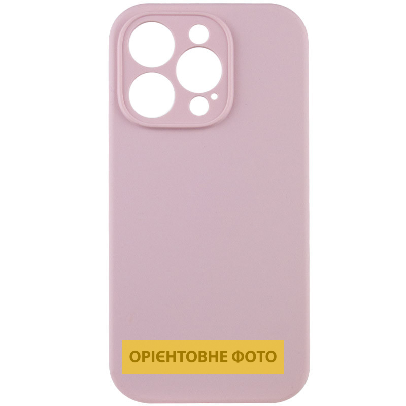 Чехол Silk Full Camera Protective (AA) NO LOGO для Apple iPhone 16e / 17e (6.1"), Розовый / Chalk Pink, Силикон, купить оптом с доставкой
