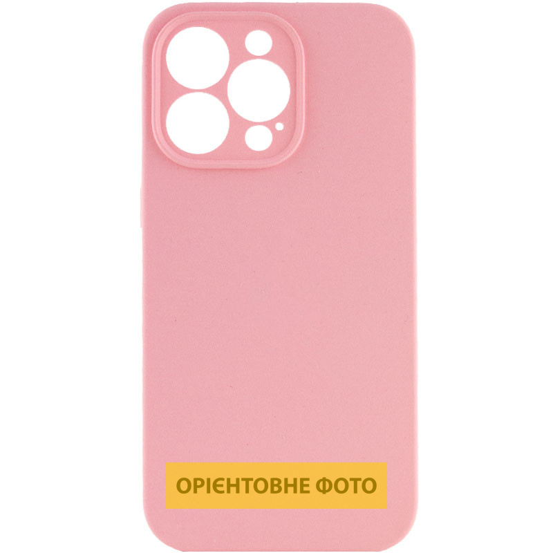 Чехол Silk Full Camera Protective (AA) NO LOGO для Apple iPhone 16e / 17e (6.1"), Розовый / Light pink, Силикон, купить оптом с доставкой