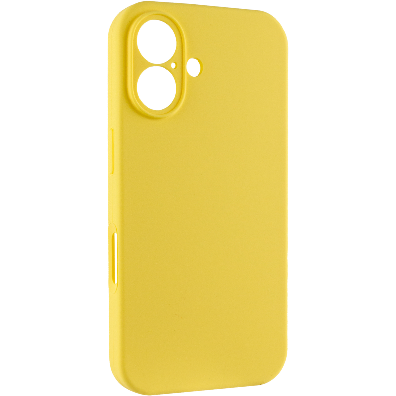 Чохол Silk Full Camera Protective (AA) NO LOGO для Apple iPhone 17 (6.3"), Жовтий / Yellow, Силікон, купити оптом з доставкою