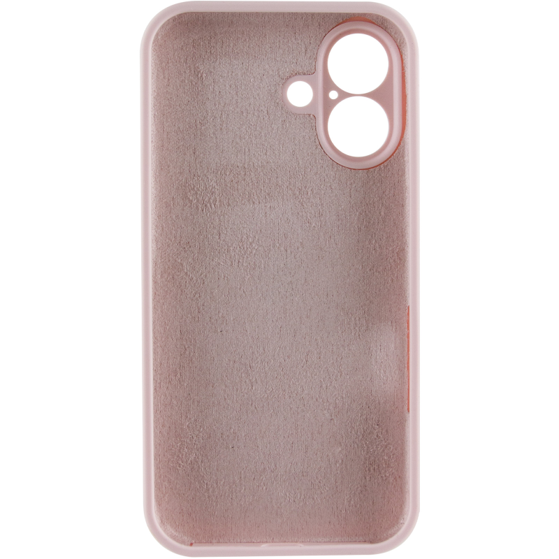 Чохол Silk Full Camera Protective (AA) NO LOGO для Apple iPhone 17 (6.3"), Рожевий / Chalk Pink 2, Силікон, купити оптом з доставкою