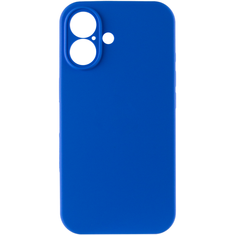 Чохол Silk Full Camera Protective (AA) NO LOGO для Apple iPhone 17 (6.3"), Синій / Capri Blue 1, Силікон, купити оптом з доставкою
