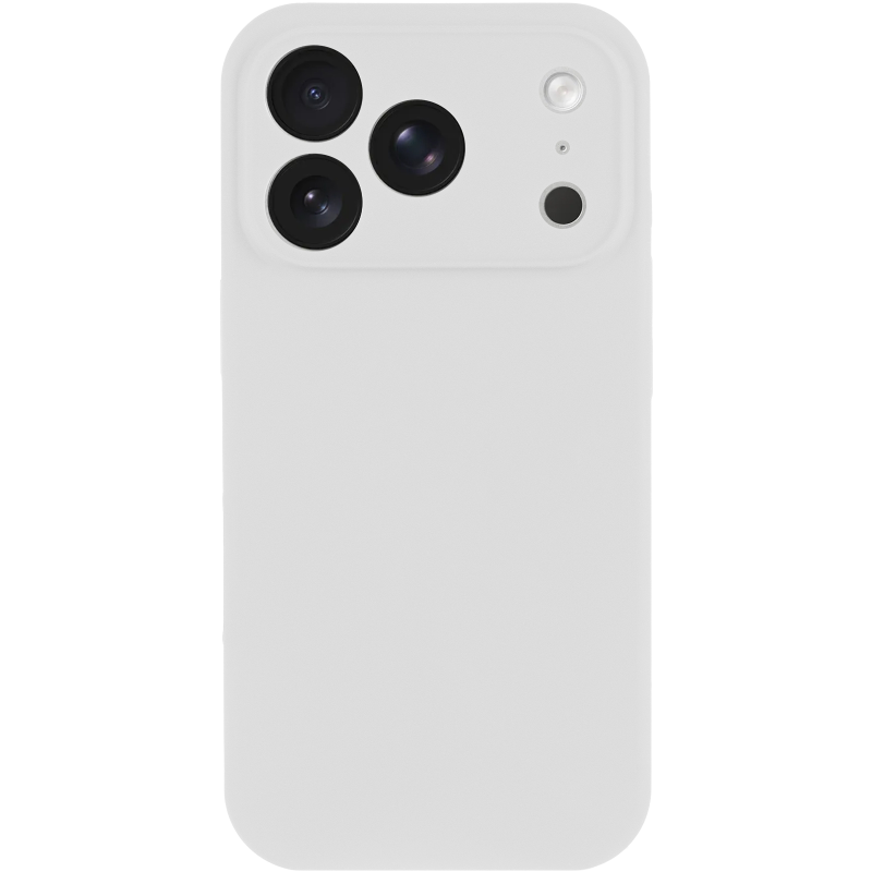 Чехол Silk Full Camera Protective (AA) NO LOGO для Apple iPhone 17 Pro / 18 Pro (6.3"), Белый / White 1, Силикон, купить оптом с доставкой