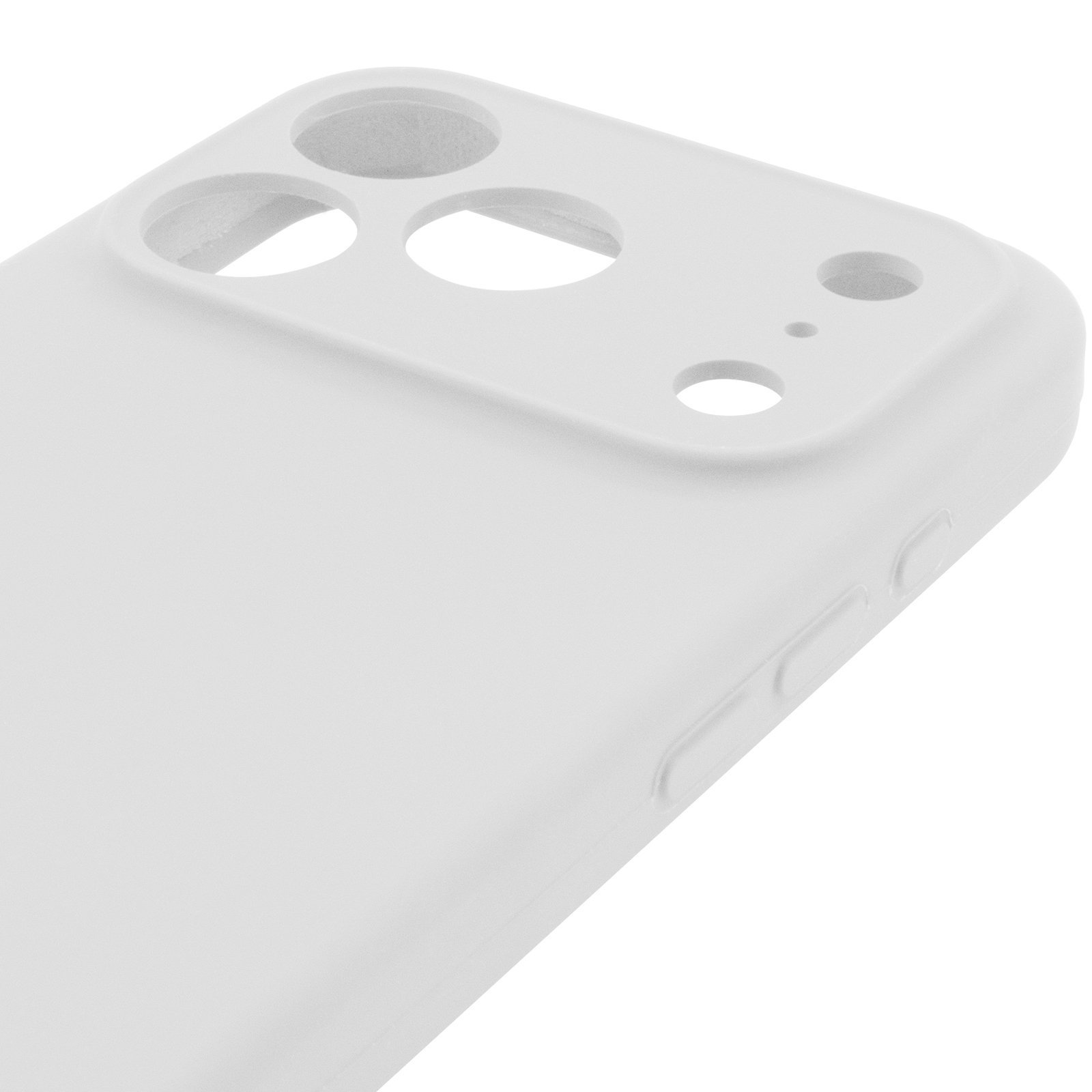 Чехол Silk Full Camera Protective (AA) NO LOGO для Apple iPhone 17 Pro / 18 Pro (6.3"), Белый / White 3, Силикон, купить оптом с доставкой