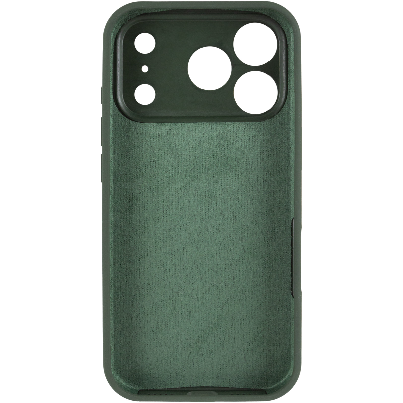 Чехол Silk Full Camera Protective (AA) NO LOGO для Apple iPhone 17 Pro / 18 Pro (6.3"), Зеленый / Cyprus Green 2, Силикон, купить оптом с доставкой