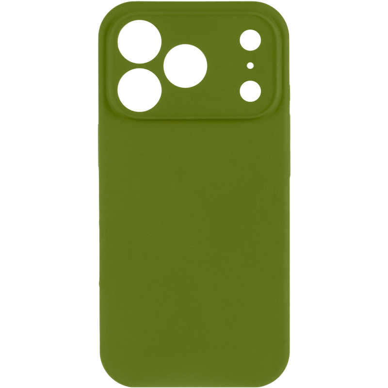 Чехол Silk Full Camera Protective (AA) NO LOGO для Apple iPhone 17 Pro / 18 Pro (6.3"), Зеленый / Dark Olive 1, Силикон, купить оптом с доставкой