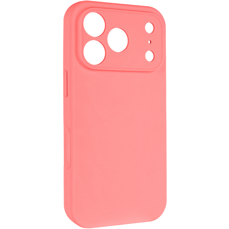 Чехол Silk Full Camera Protective (AA) NO LOGO для Apple iPhone 17 Pro / 18 Pro (6.3"), Коралловый / Pink Orange, Силикон, купить оптом с доставкой