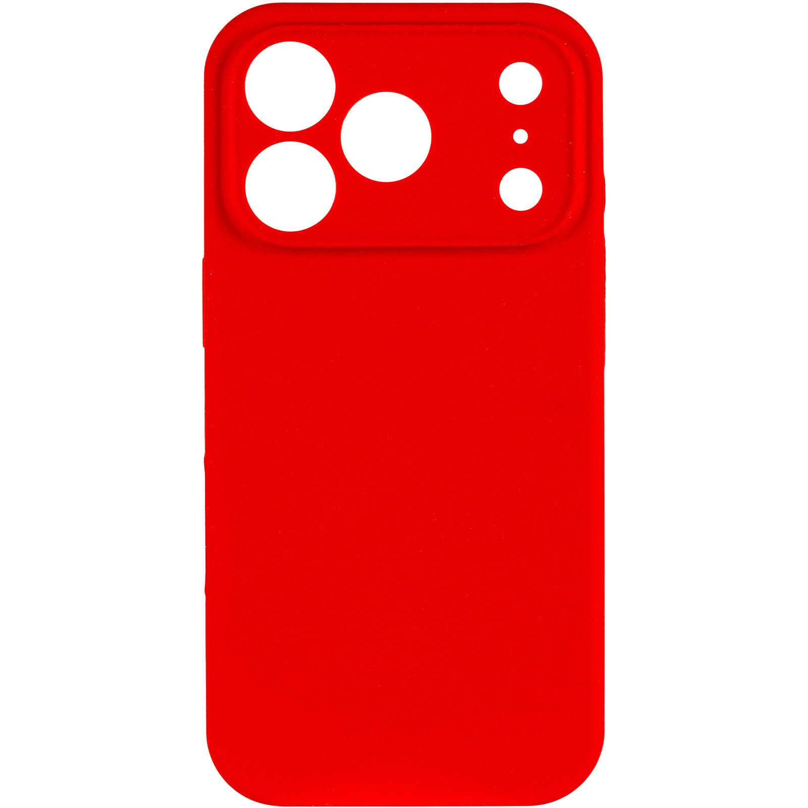 Чехол Silk Full Camera Protective (AA) NO LOGO для Apple iPhone 17 Pro / 18 Pro (6.3"), Красный / Red 1, Силикон, купить оптом с доставкой