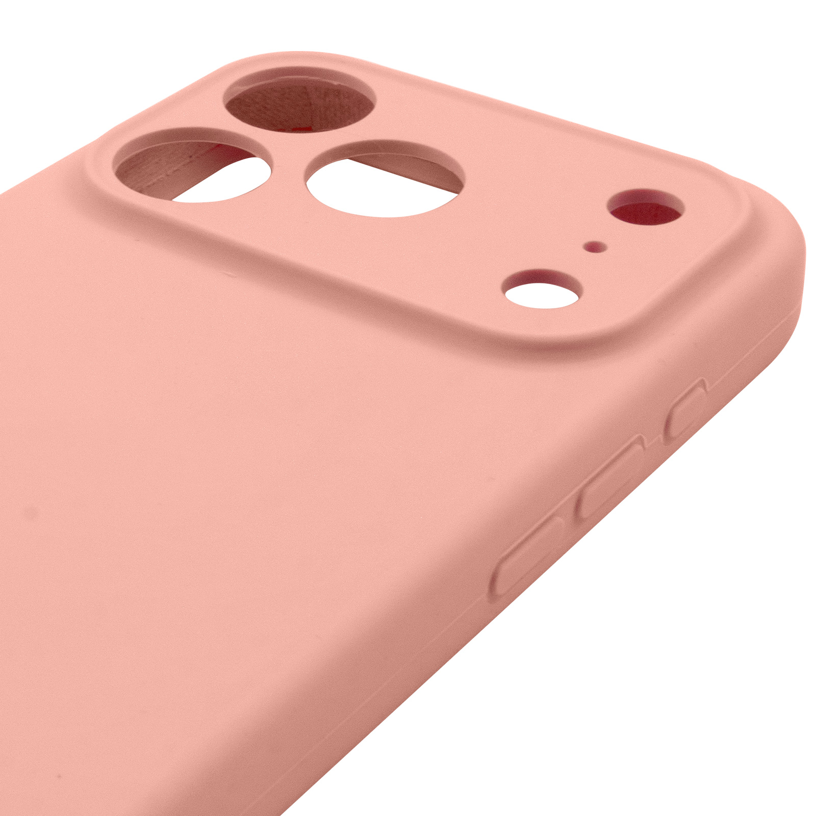 Чехол Silk Full Camera Protective (AA) NO LOGO для Apple iPhone 17 Pro / 18 Pro (6.3"), Персиковый / Peach 3, Силикон, купить оптом с доставкой
