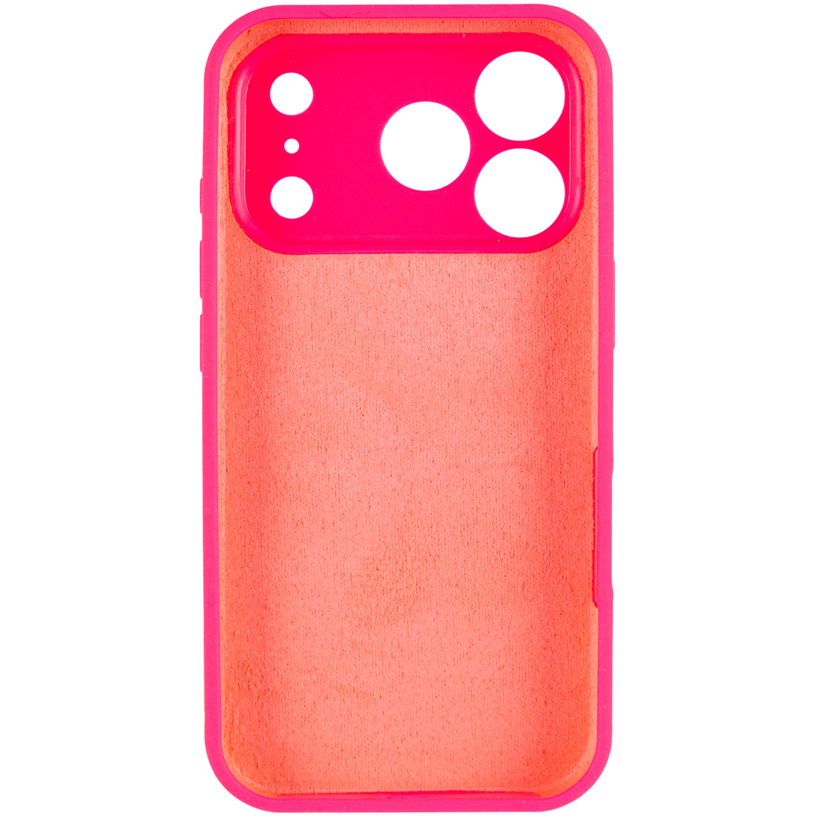 Чехол Silk Full Camera Protective (AA) NO LOGO для Apple iPhone 17 Pro / 18 Pro (6.3"), Розовый / Barbie pink 2, Силикон, купить оптом с доставкой