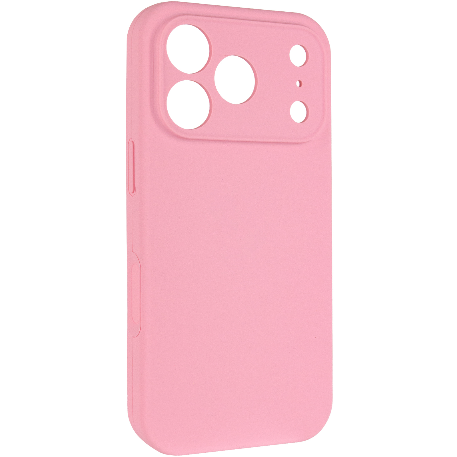 Чехол Silk Full Camera Protective (AA) NO LOGO для Apple iPhone 17 Pro / 18 Pro (6.3"), Розовый / Light pink, Силикон, купить оптом с доставкой