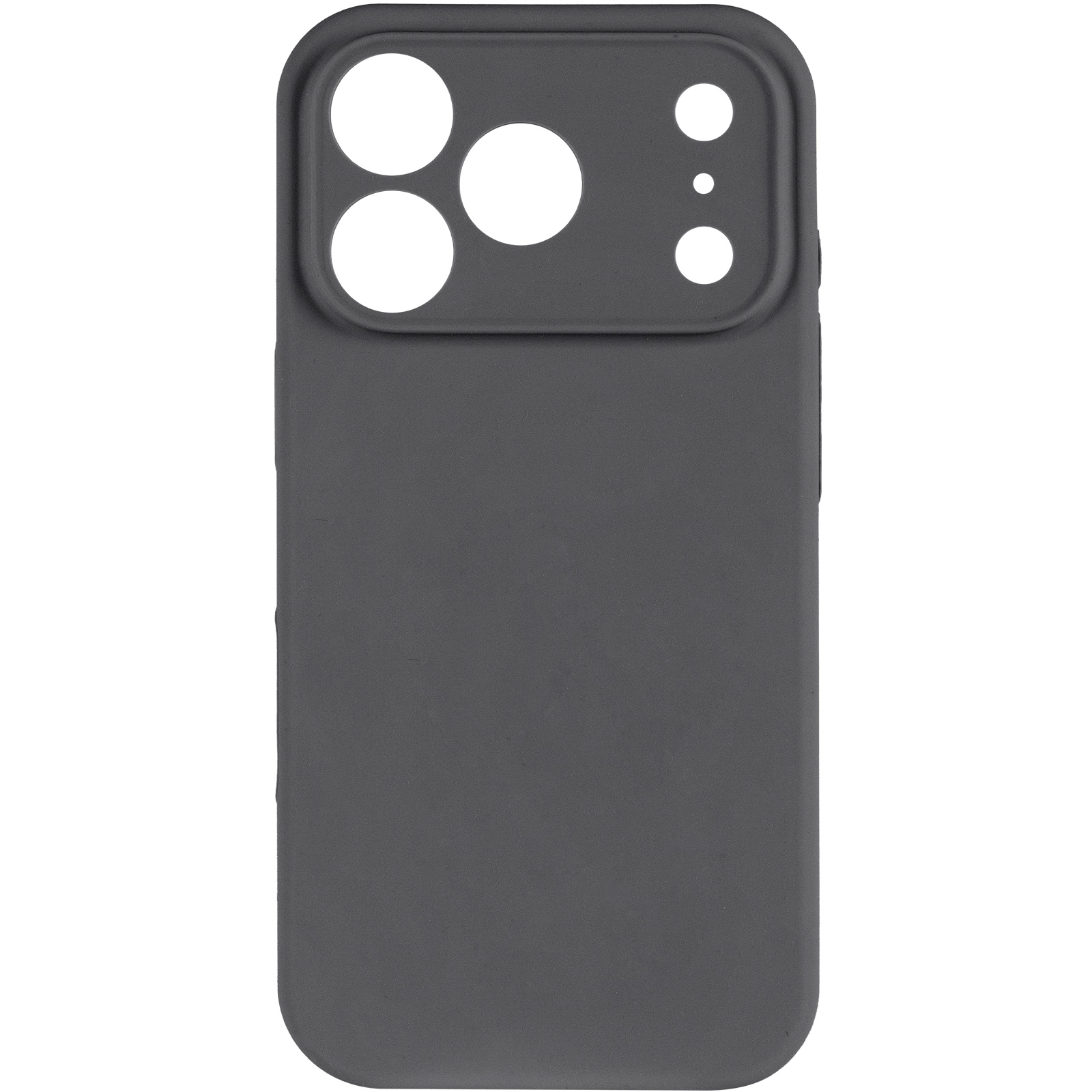 Чехол Silk Full Camera Protective (AA) NO LOGO для Apple iPhone 17 Pro / 18 Pro (6.3"), Серый / Dark Gray 1, Силикон, купить оптом с доставкой