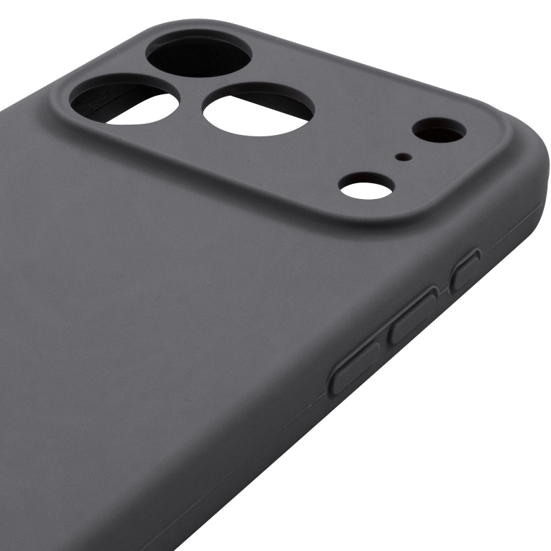 Чехол Silk Full Camera Protective (AA) NO LOGO для Apple iPhone 17 Pro / 18 Pro (6.3"), Серый / Dark Gray 3, Силикон, купить оптом с доставкой