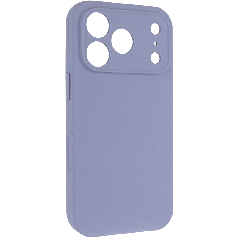 Чехол Silk Full Camera Protective (AA) NO LOGO для Apple iPhone 17 Pro / 18 Pro (6.3"), Серый / Lavender Gray, Силикон, купить оптом с доставкой