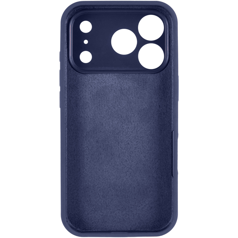 Чехол Silk Full Camera Protective (AA) NO LOGO для Apple iPhone 17 Pro / 18 Pro (6.3"), Синий / Deep navy 2, Силикон, купить оптом с доставкой
