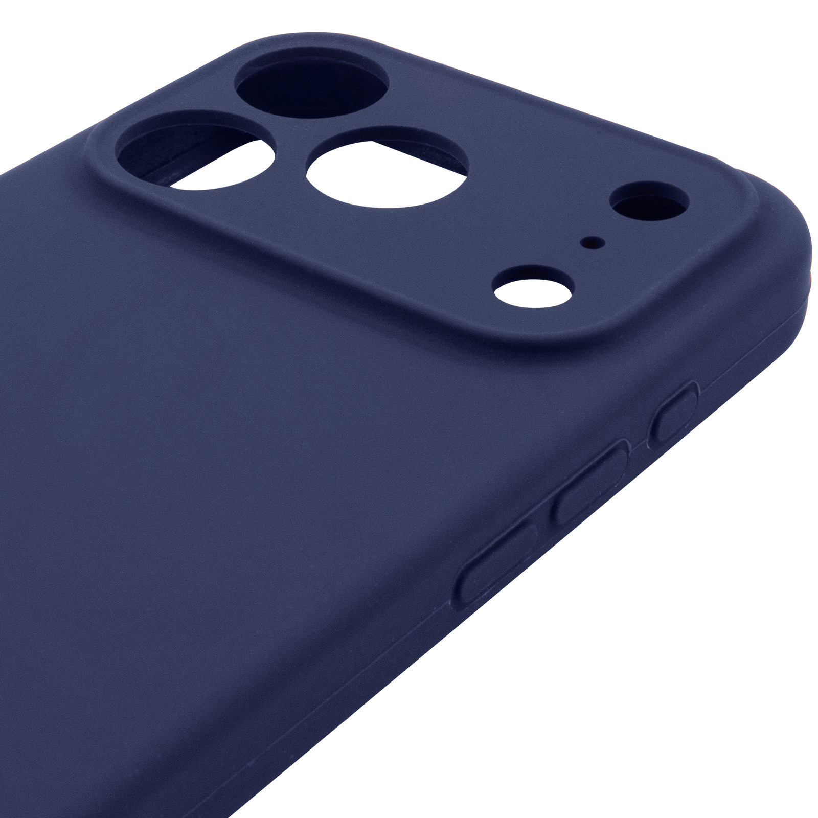 Чехол Silk Full Camera Protective (AA) NO LOGO для Apple iPhone 17 Pro / 18 Pro (6.3"), Синий / Deep navy 3, Силикон, купить оптом с доставкой