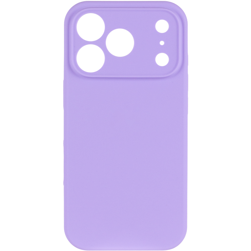 Чехол Silk Full Camera Protective (AA) NO LOGO для Apple iPhone 17 Pro / 18 Pro (6.3"), Сиреневый / Dasheen 1, Силикон, купить оптом с доставкой