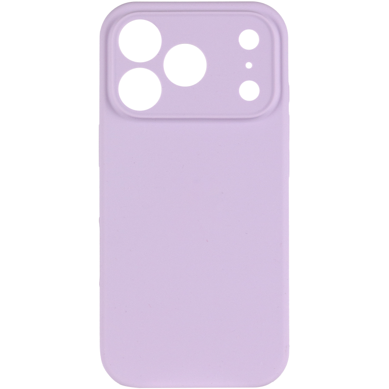 Чехол Silk Full Camera Protective (AA) NO LOGO для Apple iPhone 17 Pro / 18 Pro (6.3"), Сиреневый / Lilac 1, Силикон, купить оптом с доставкой