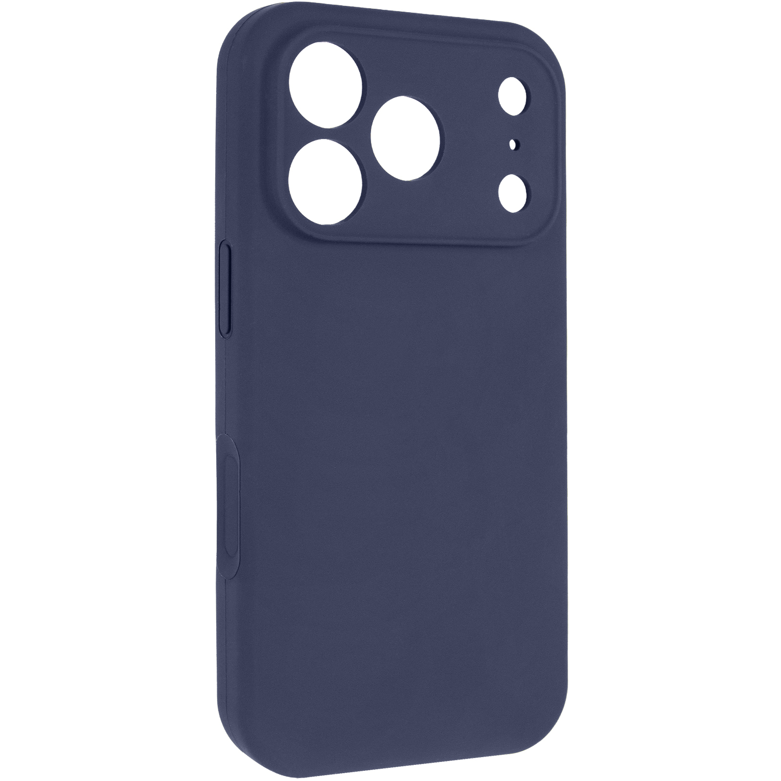 Чехол Silk Full Camera Protective (AA) NO LOGO для Apple iPhone 17 Pro / 18 Pro (6.3"), Темно-синий / Midnight blue, Силикон, купить оптом с доставкой