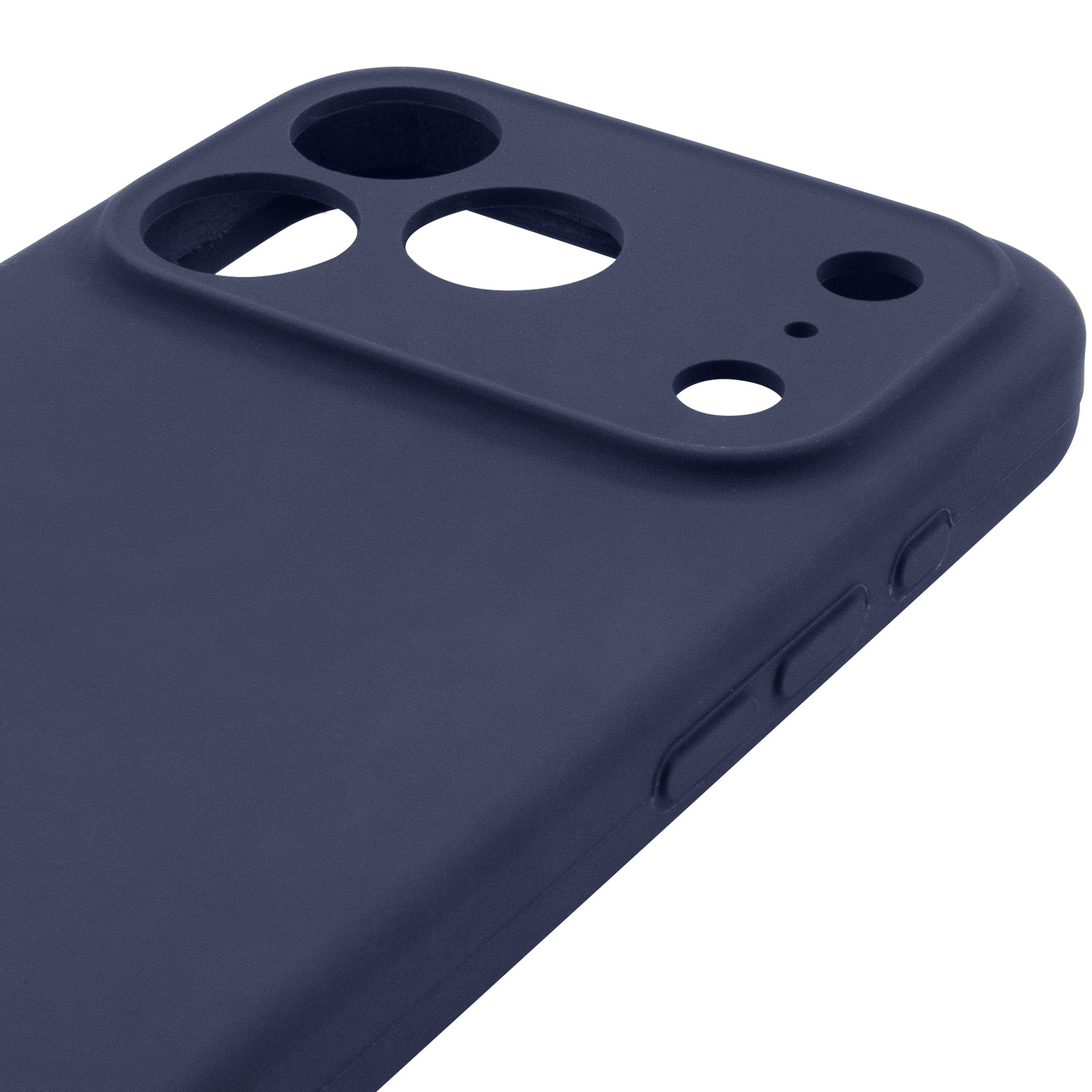 Чехол Silk Full Camera Protective (AA) NO LOGO для Apple iPhone 17 Pro / 18 Pro (6.3"), Темно-синий / Midnight blue 3, Силикон, купить оптом с доставкой