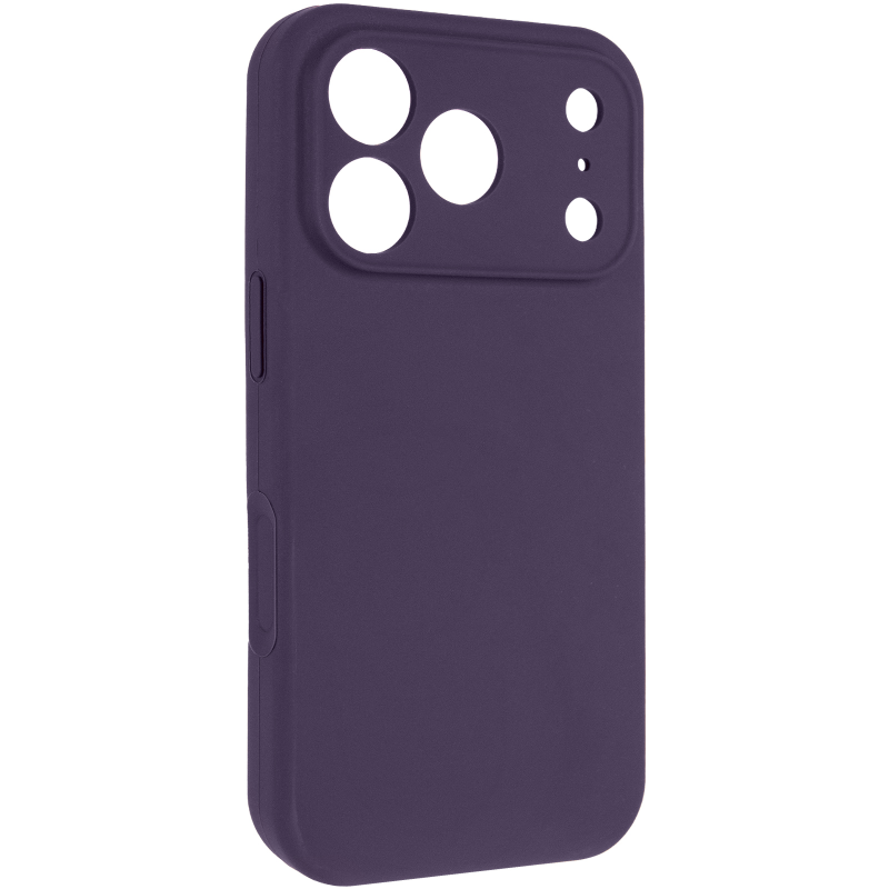 Чехол Silk Full Camera Protective (AA) NO LOGO для Apple iPhone 17 Pro / 18 Pro (6.3"), Фиолетовый / Elderberry, Силикон, купить оптом с доставкой