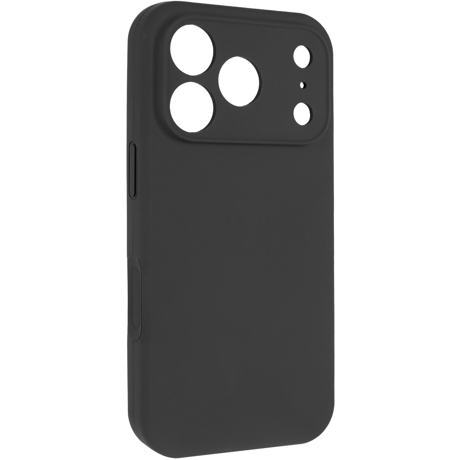 Чехол Silk Full Camera Protective (AA) NO LOGO для Apple iPhone 17 Pro / 18 Pro (6.3"), Черный / Black, Силикон, купить оптом с доставкой