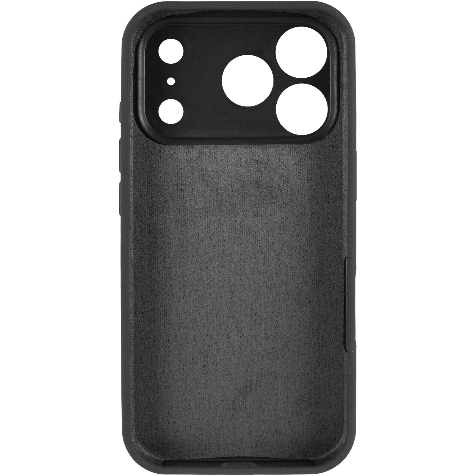 Чехол Silk Full Camera Protective (AA) NO LOGO для Apple iPhone 17 Pro / 18 Pro (6.3"), Черный / Black 2, Силикон, купить оптом с доставкой