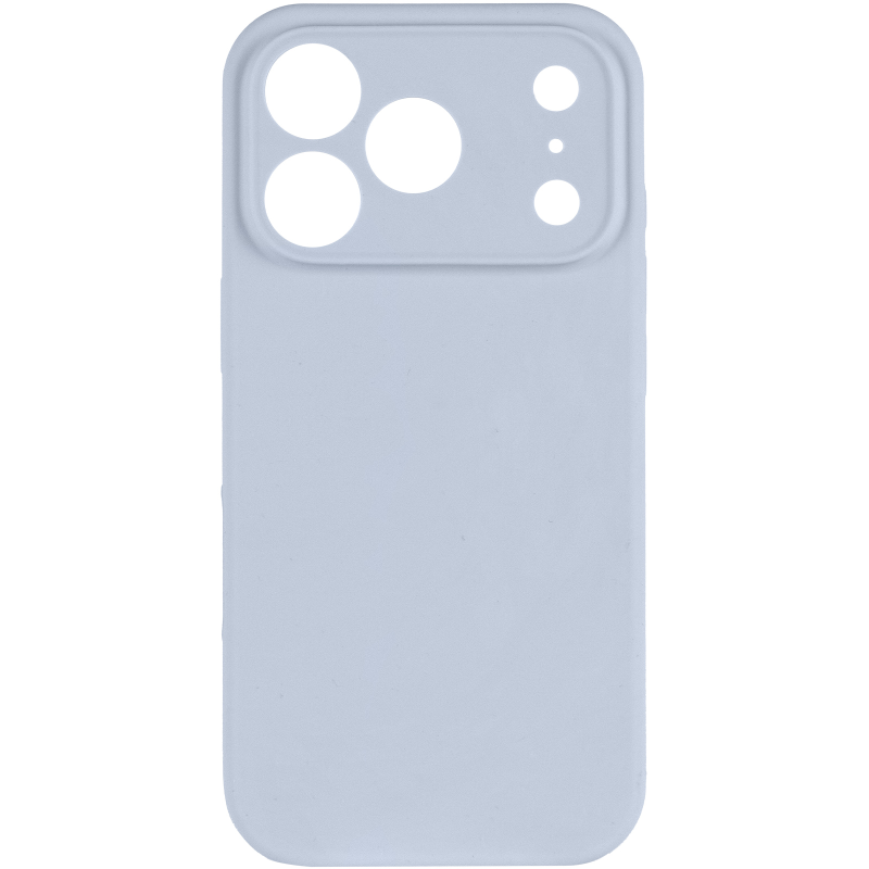 Чохол Silk Full Camera Protective (AA) NO LOGO для Apple iPhone 17 Pro (6.3"), Блакитний / Sweet Blue 1, Силікон, купити оптом з доставкою