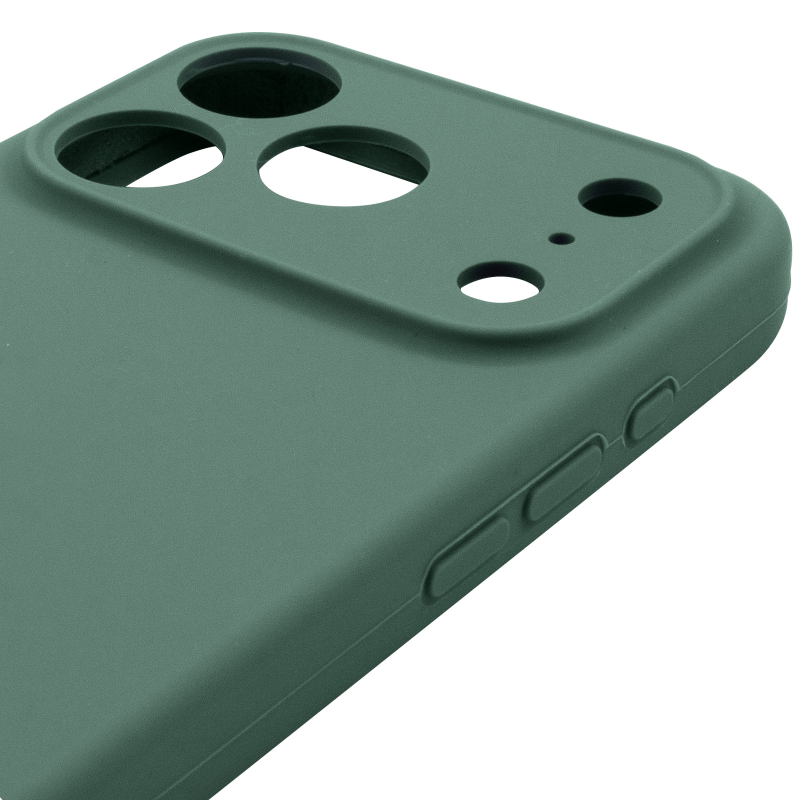 Чохол Silk Full Camera Protective (AA) NO LOGO для Apple iPhone 17 Pro (6.3"), Зелений / Pine green 2, Силікон, купити оптом з доставкою