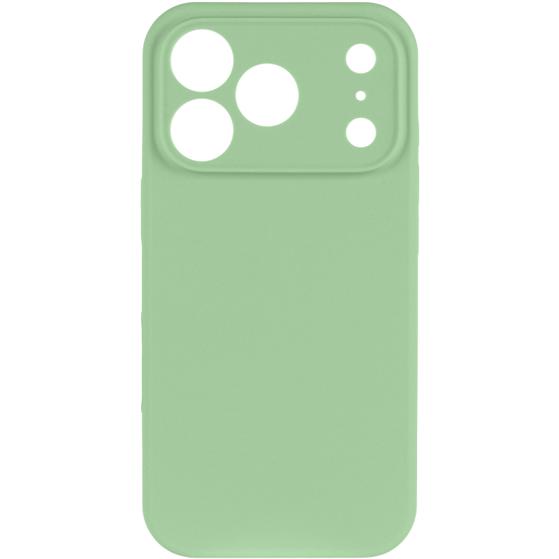 Чохол Silk Full Camera Protective (AA) NO LOGO для Apple iPhone 17 Pro (6.3"), Зелений / Pistachio 1, Силікон, купити оптом з доставкою