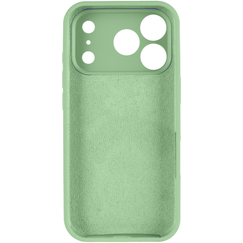 Чохол Silk Full Camera Protective (AA) NO LOGO для Apple iPhone 17 Pro (6.3"), Зелений / Pistachio 2, Силікон, купити оптом з доставкою