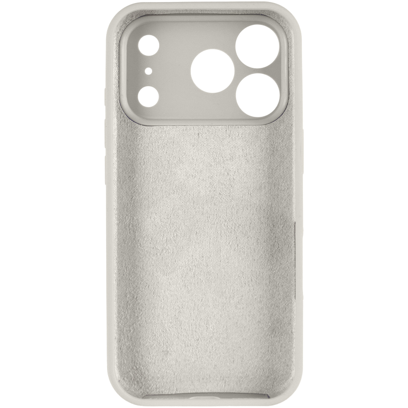 Чехол Silk Full Camera Protective (AA) NO LOGO для Apple iPhone 17 Pro Max / 18 Pro Max (6.9"), Бежевый / Antique White 2, Силикон, купить оптом с доставкой