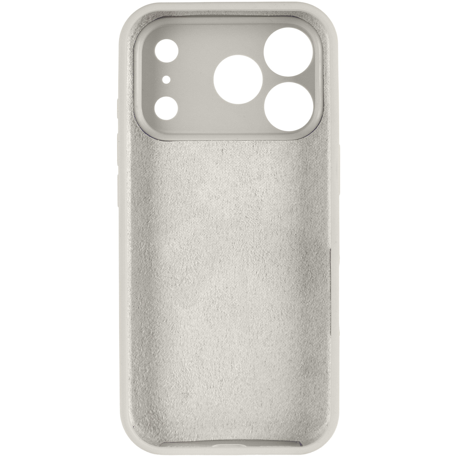 Чехол Silk Full Camera Protective (AA) NO LOGO для Apple iPhone 17 Pro Max / 18 Pro Max (6.9"), Бежевый / Antique White 2, Силикон, купить оптом с доставкой