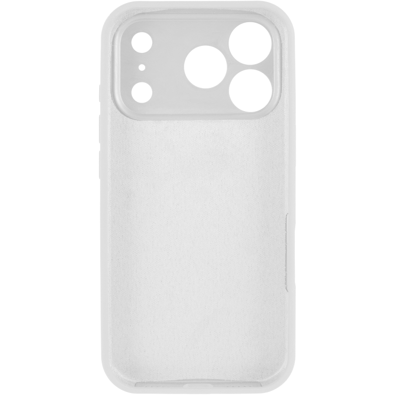 Чехол Silk Full Camera Protective (AA) NO LOGO для Apple iPhone 17 Pro Max / 18 Pro Max (6.9"), Белый / White 2, Силикон, купить оптом с доставкой