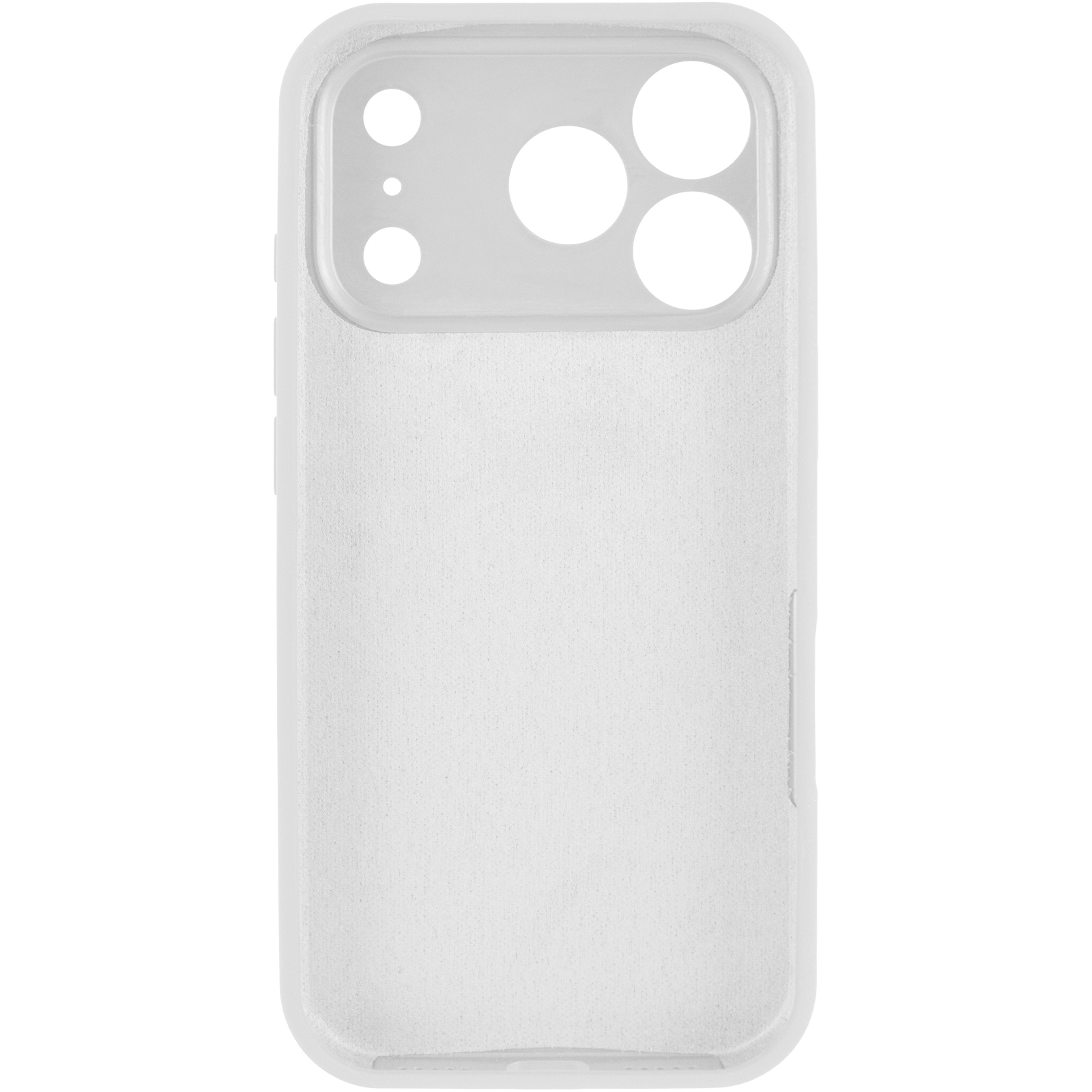Чехол Silk Full Camera Protective (AA) NO LOGO для Apple iPhone 17 Pro Max / 18 Pro Max (6.9"), Белый / White 2, Силикон, купить оптом с доставкой