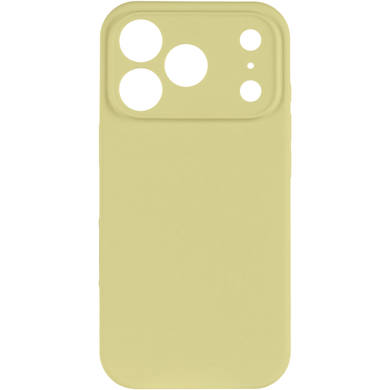 Чехол Silk Full Camera Protective (AA) NO LOGO для Apple iPhone 17 Pro Max / 18 Pro Max (6.9"), Желтый / Mellow Yellow 1, Силикон, купить оптом с доставкой
