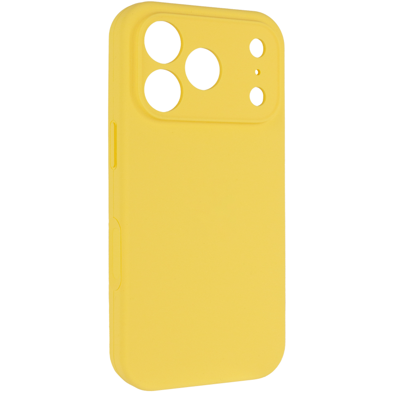 Чехол Silk Full Camera Protective (AA) NO LOGO для Apple iPhone 17 Pro Max / 18 Pro Max (6.9"), Желтый / Yellow, Силикон, купить оптом с доставкой