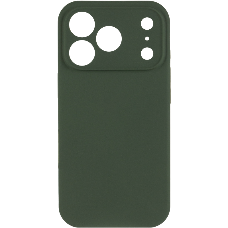 Чехол Silk Full Camera Protective (AA) NO LOGO для Apple iPhone 17 Pro Max / 18 Pro Max (6.9"), Зеленый / Cyprus Green 1, Силикон, купить оптом с доставкой