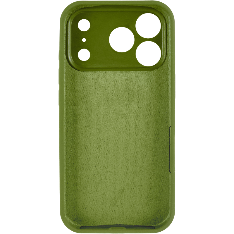 Чехол Silk Full Camera Protective (AA) NO LOGO для Apple iPhone 17 Pro Max / 18 Pro Max (6.9"), Зеленый / Dark Olive 2, Силикон, купить оптом с доставкой