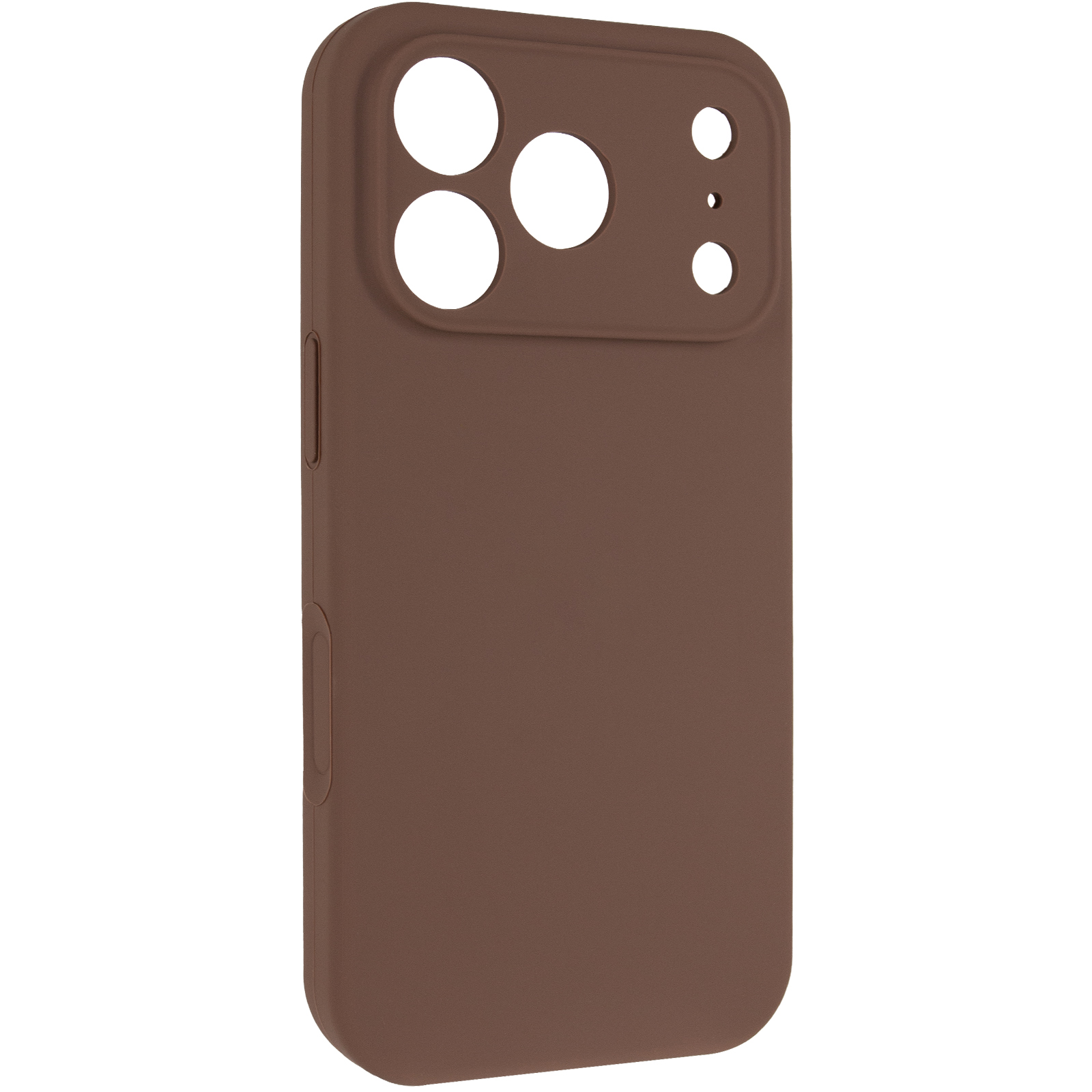Чехол Silk Full Camera Protective (AA) NO LOGO для Apple iPhone 17 Pro Max / 18 Pro Max (6.9"), Коричневый / Brown, Силикон, купить оптом с доставкой