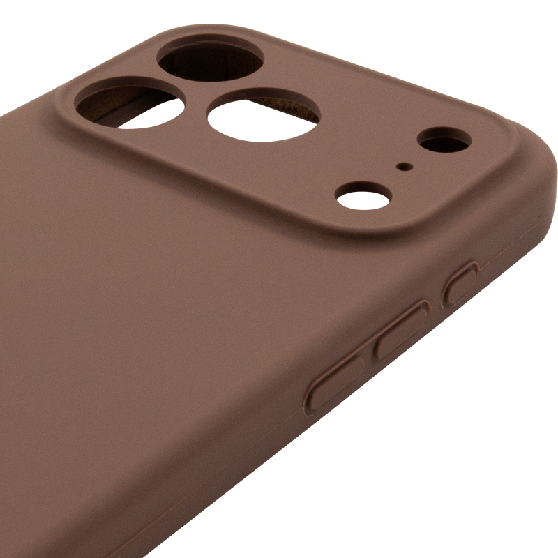 Чехол Silk Full Camera Protective (AA) NO LOGO для Apple iPhone 17 Pro Max / 18 Pro Max (6.9"), Коричневый / Brown 3, Силикон, купить оптом с доставкой