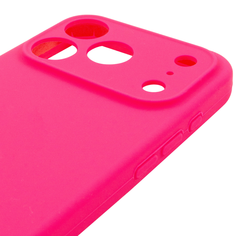 Чехол Silk Full Camera Protective (AA) NO LOGO для Apple iPhone 17 Pro Max / 18 Pro Max (6.9"), Розовый / Barbie pink 3, Силикон, купить оптом с доставкой