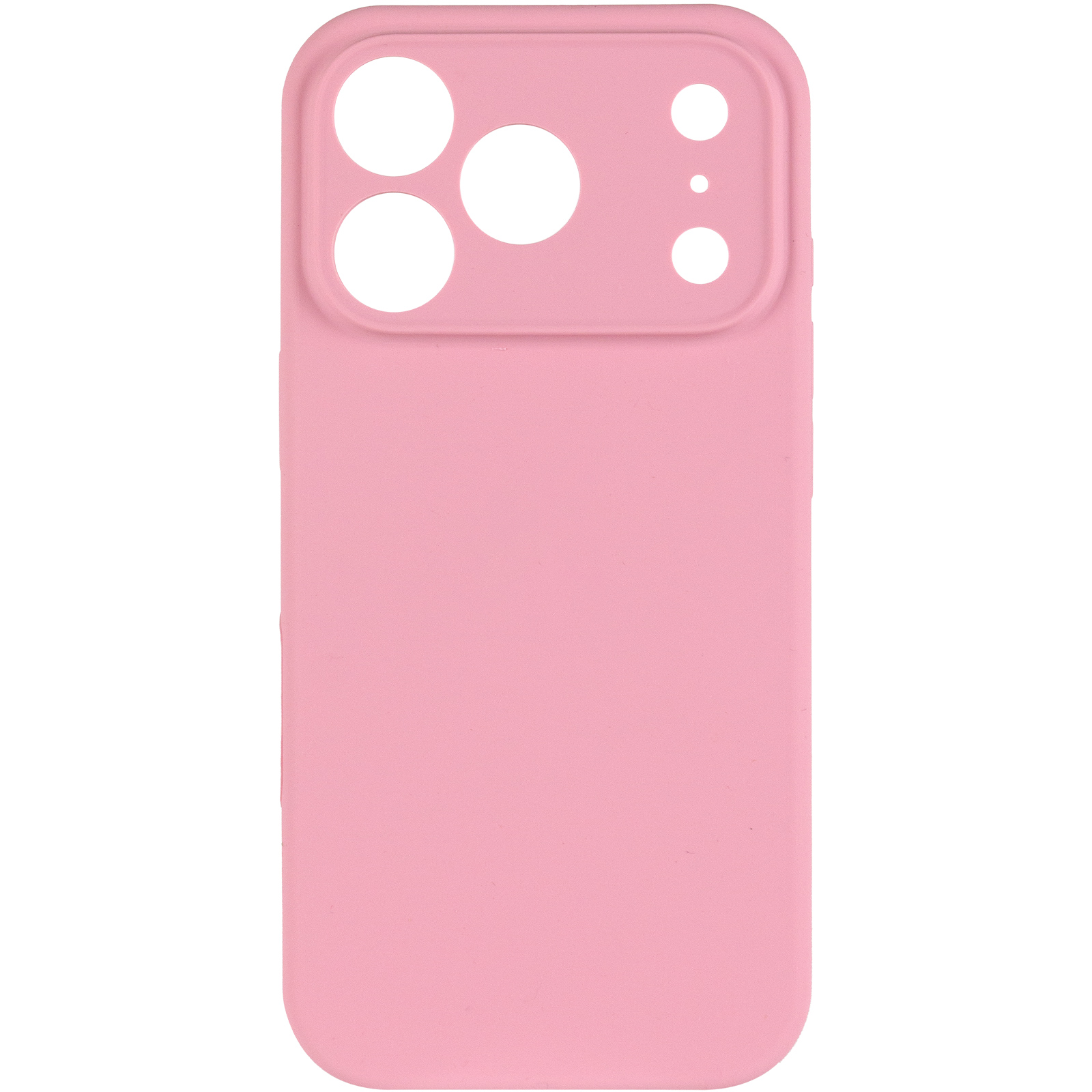 Чехол Silk Full Camera Protective (AA) NO LOGO для Apple iPhone 17 Pro Max / 18 Pro Max (6.9"), Розовый / Light pink 1, Силикон, купить оптом с доставкой
