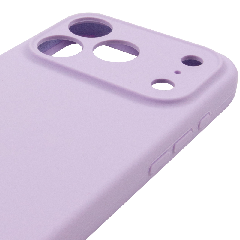 Чехол Silk Full Camera Protective (AA) NO LOGO для Apple iPhone 17 Pro Max / 18 Pro Max (6.9"), Сиреневый / Lilac 3, Силикон, купить оптом с доставкой