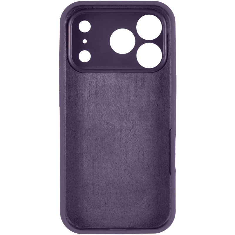 Чехол Silk Full Camera Protective (AA) NO LOGO для Apple iPhone 17 Pro Max / 18 Pro Max (6.9"), Фиолетовый / Elderberry 2, Силикон, купить оптом с доставкой