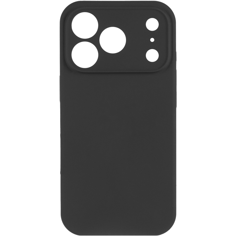 Чехол Silk Full Camera Protective (AA) NO LOGO для Apple iPhone 17 Pro Max / 18 Pro Max (6.9"), Черный / Black 1, Силикон, купить оптом с доставкой
