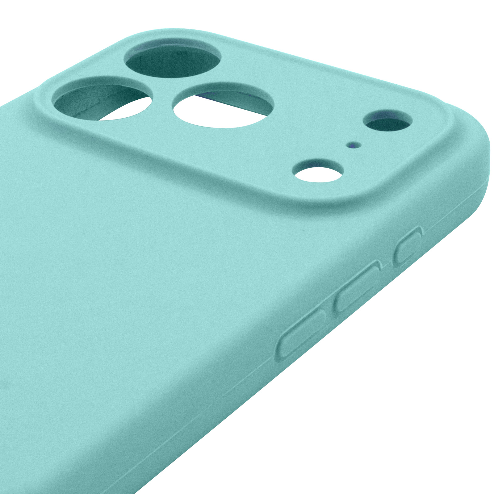 Чохол Silk Full Camera Protective (AA) NO LOGO для Apple iPhone 17 Pro Max (6.9"), Бірюзовий / Marine Green 2, Силікон, купити оптом з доставкою