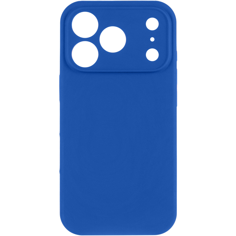 Чохол Silk Full Camera Protective (AA) NO LOGO для Apple iPhone 17 Pro Max (6.9"), Синій / Capri Blue 1, Силікон, купити оптом з доставкою